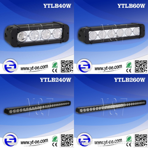 Waterproof IP67 Single Row LED Light Bar for Offroad, Jeep, SUV, Cuv (YTW20W-260W)